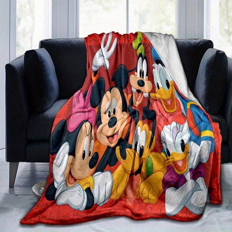 

Mickey and Minnie Throw Blanket - Soft, Lightweight & Warm for Couch, Bed, Outdoor Use - Perfect Birthday Gift 130x150cm