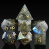 Labradorite RPG Dice Set of 7 Crystal Dice Dice