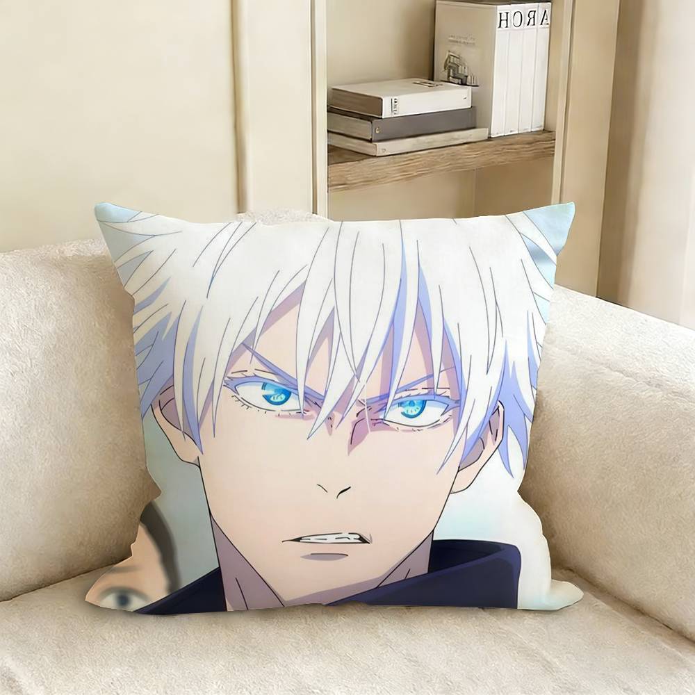 SSatoru GGojo JJujutsu KKaisen Pillow Case Living Room Sofa Cushion Cover Suitable For Home Bedroom Room Decoration