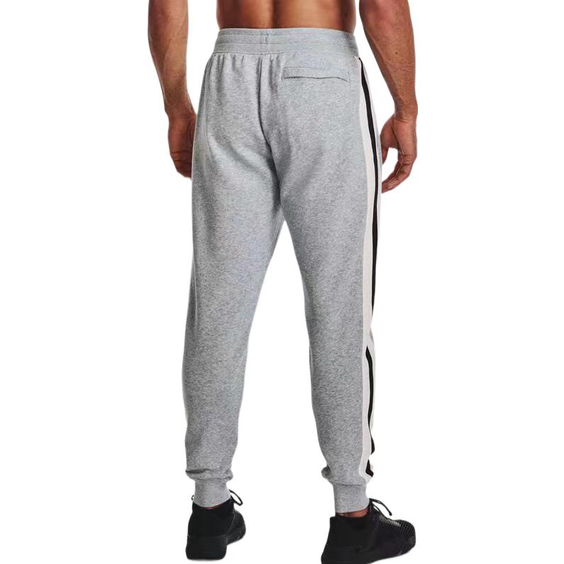 Under Armour Retro Sports Side Stripe Logo Print Lace-Up Pants Men Bottoms Gray 1373832-035