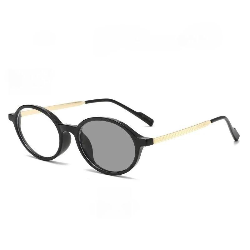 New Retro Anti-Blue Light Photochromic Myopia Glasses Unisex Outdoor Color-Changing UV Protection Eyewear Diopter 0 To -4.0