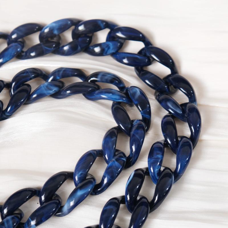 New Phone Accessory Detachable Parts Chain Blue Crossbody Resin Luxury Strap Amber Phone Case Chains Red Acrylic Shoulder Chain