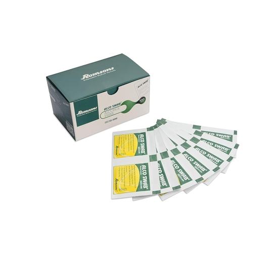 

Romsons Alco Swab Alcohol Guaze (Pack of 500) Antiseptic Prep sterile for disinfect cuts and scrapes
