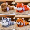 Sloth Capybara Husky Fox Raccoon Animal Plush Toy Doll Kids Room Gift Decoration
