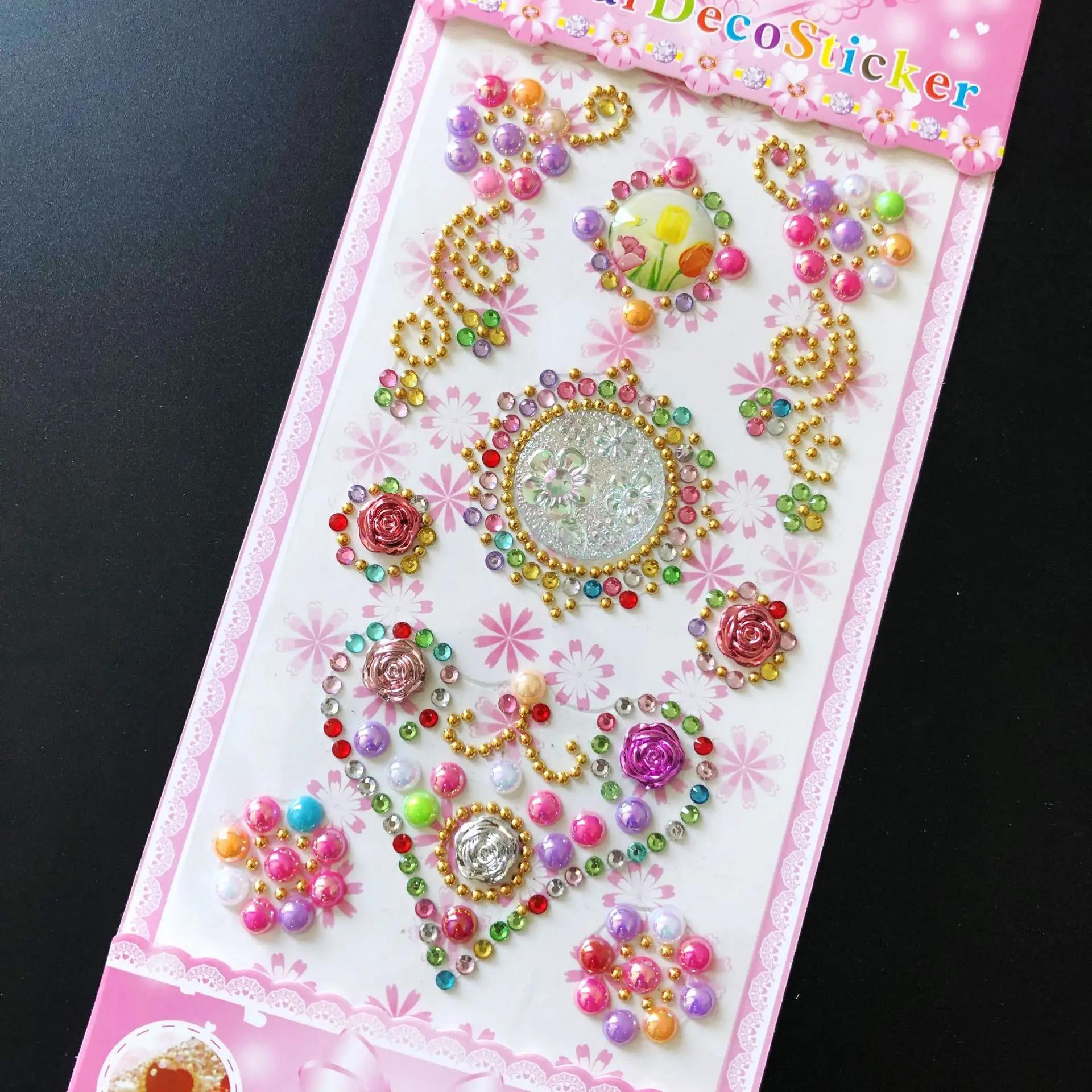 

Самоклеящаяся 3D наклейка со стразами в виде бриллиантов, акриловые кристаллы, креативные DIY поделки, драгоценные камни для украшения чехла телефона, ноутбука