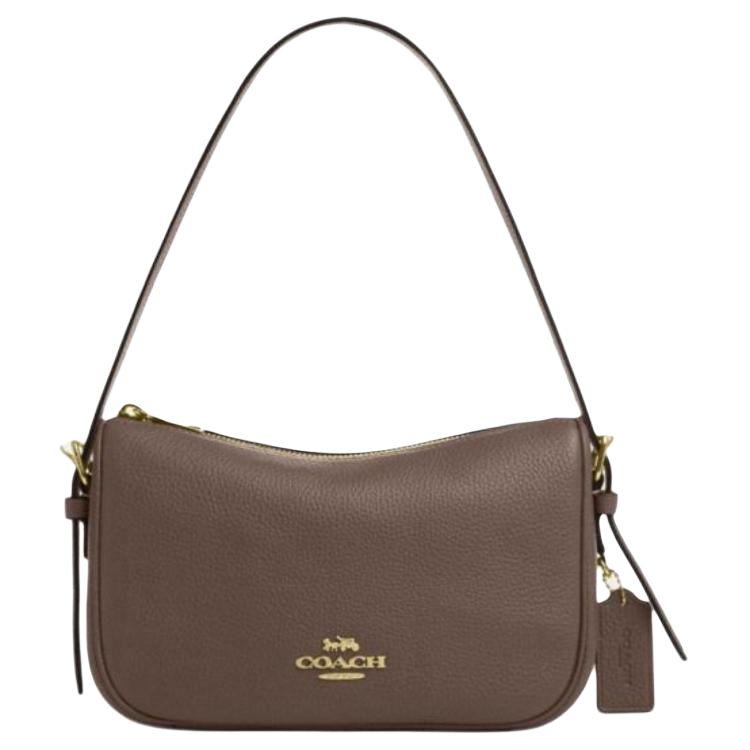 

Coach Kailey 23 Logo Zip Closure Leather Shoulder Bag Medium Women shoulder bag Dark-Brown CY707-IMV2R Basic Set (Bag+Dust Bag)