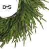 1 Pc/2 Pcs Faux Norfolk Pine Garland 6ft Realistic Artificial Pine Needles Wreath Xmas Greenery Garland for Indoor Mantel Table Centerpiece Decor