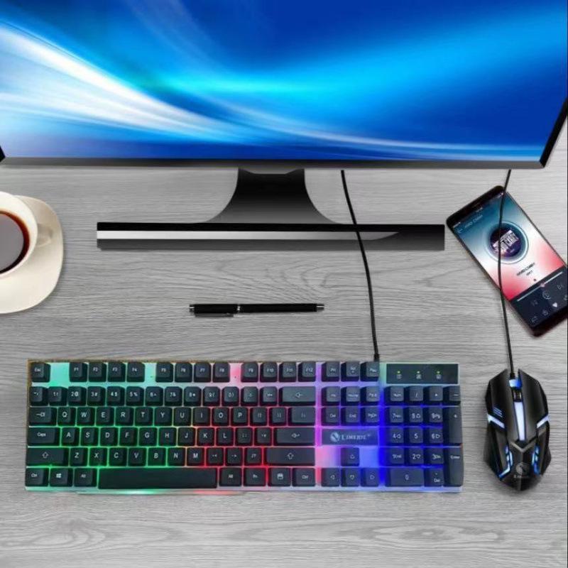 RGB Wired Mechanical Gaming Keyboard & Mouse Set for PC & Laptop