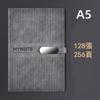 (Logo Can Be Engraved) A5 Buckle Business Leather Notebook, Student Notepad, Meeting Minutes, Diary, Subject Notebook