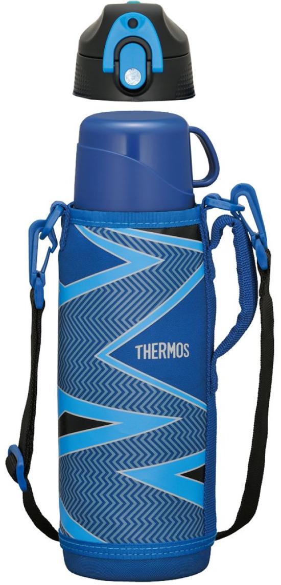 

Thermos Vacuum Insulated 2WAY Bottle FFR-1004WF I-BL Inazuma Blue 1.0L