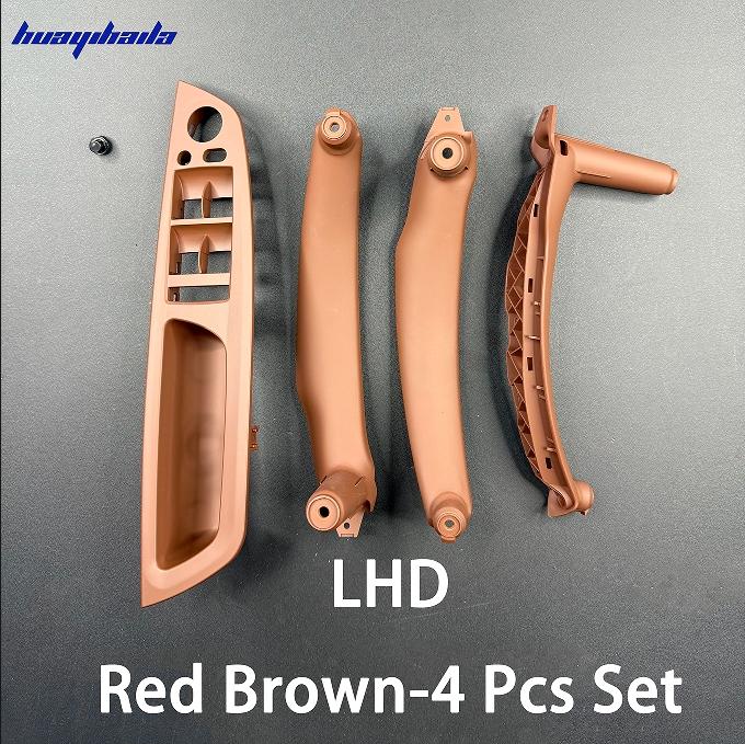 E70 4-teiliges Set LHD RHD Innen Fahrerseite Türfensterschalter Armlehne Abdeckung Zuggriff Ersatz für BMW X5 X6 E70 E71 E72 2007-2013