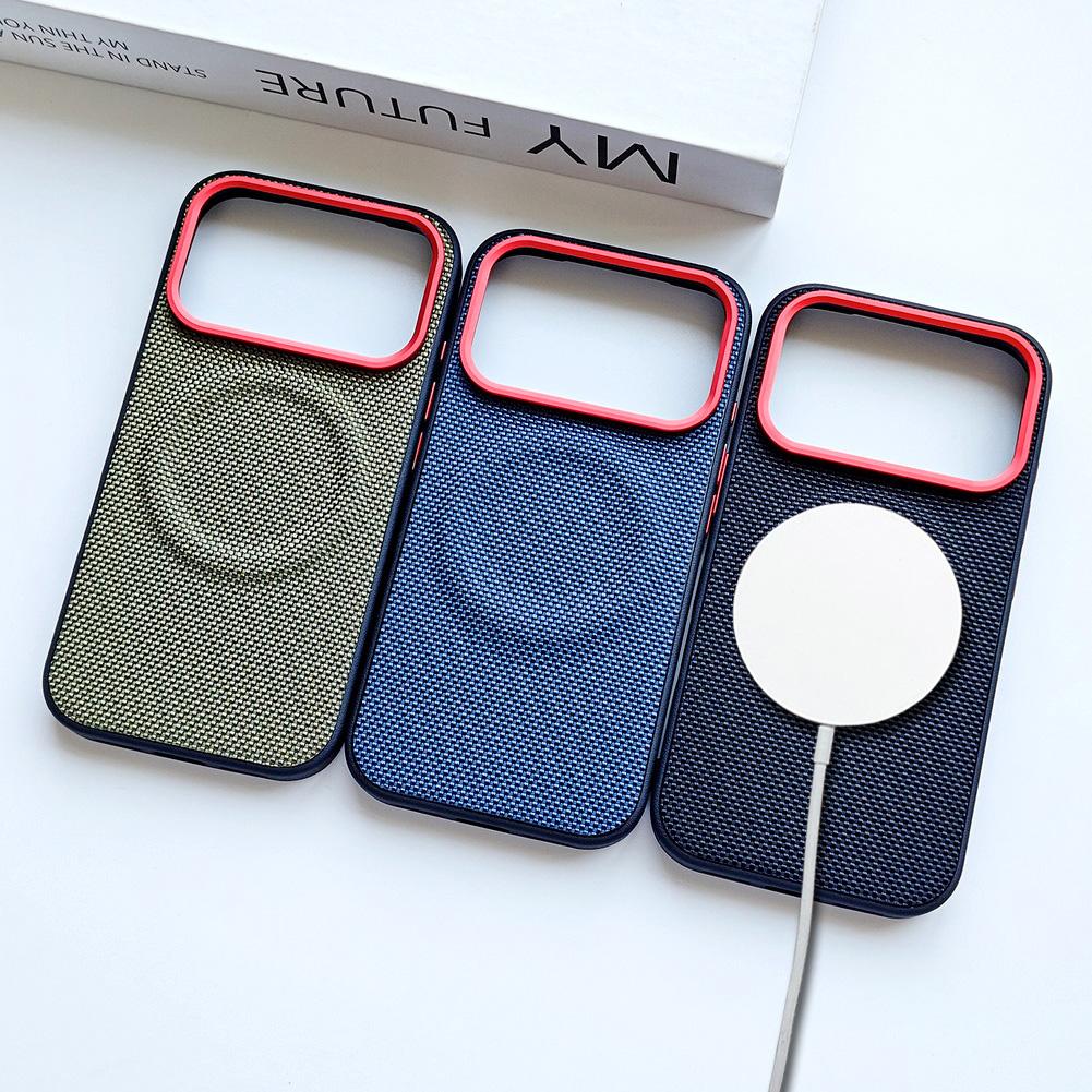 Magnetic Ring With Red Circle Lens Heightened to protect the Case For iPhone 17 Pro Max 17 Air 17 pro 16 15 Slim Protect Cover