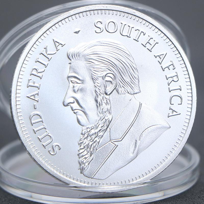Krugerův coin, jihoafrická pamětní mince, slitina pokovená stříbrem, 2022-2026