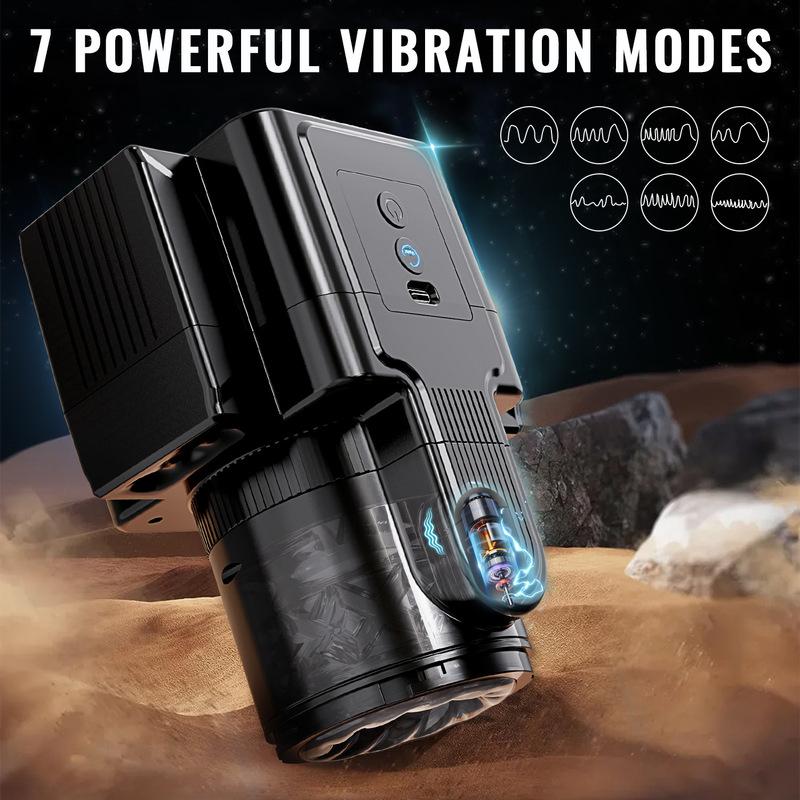 Automatic Male Masturbator Cup Telescopic Sucking Vibration Thrusting Piston Blowjob Machine Real Oral Vagina Sex Toy for Men