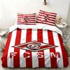 FC Spartak Moskau 3-teiliges Set Perfekt für das Schlafzimmer Bequemes Bettwäsche-Set enthält einen Bettbezug und zwei Kissenbezüge Ideales Geburtstags- oder Weihnachtsgeschenk