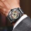 Binbang European & American Oversized Hollow Carved Men's Fashion Waterproof Casual Watch