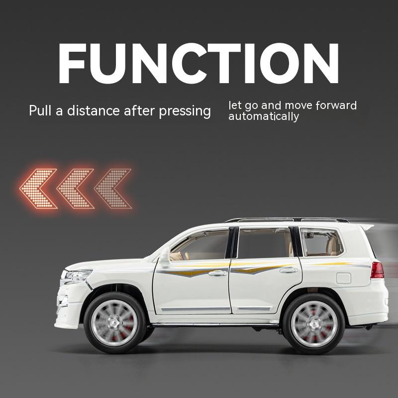 1:24 Simulated Land Cruiser SUV Alloy Car Model Ornament Metal Business Sedan Model Give Boyfriend Gift