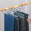 Pants Hanger Folding Trouser Rack Heavy Duty 11LB Pants Rack Space Saving Multi-functional Closet Trouser Rack Clothes Organizer
