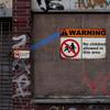 KIMILAR No Youngsters Allowed 12x8 Inch Durable Aluminum Metal Warning Sign, Safety Caution Wall Decor