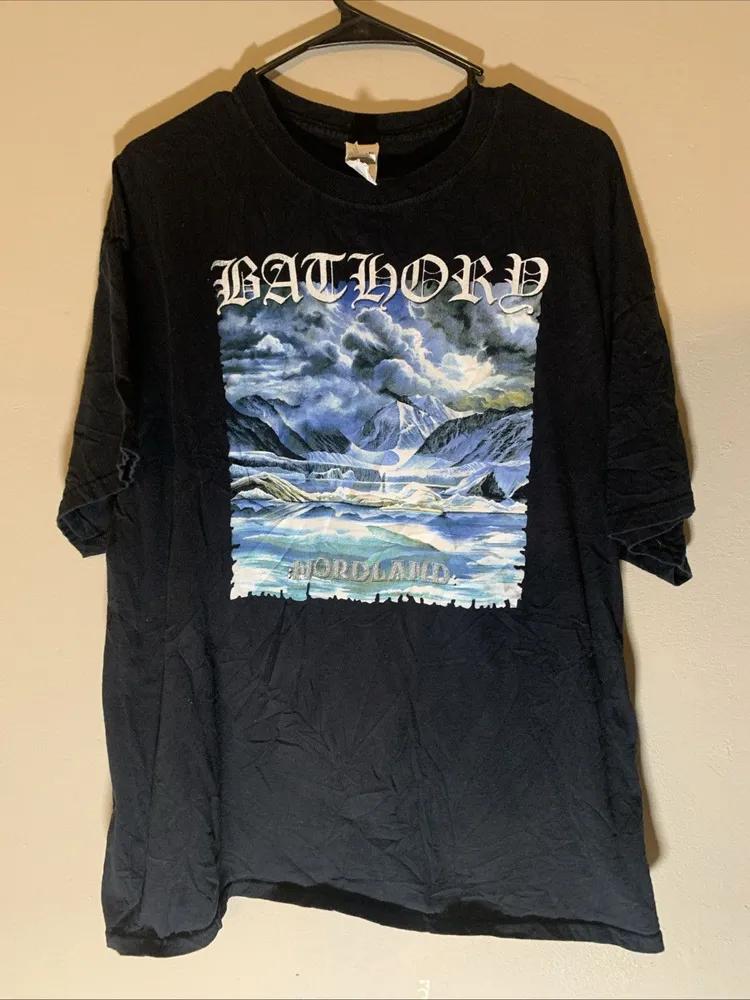 Unisex Short Sleeve Crew Neck Cotton T Shirt Bathory Nordland XXXL