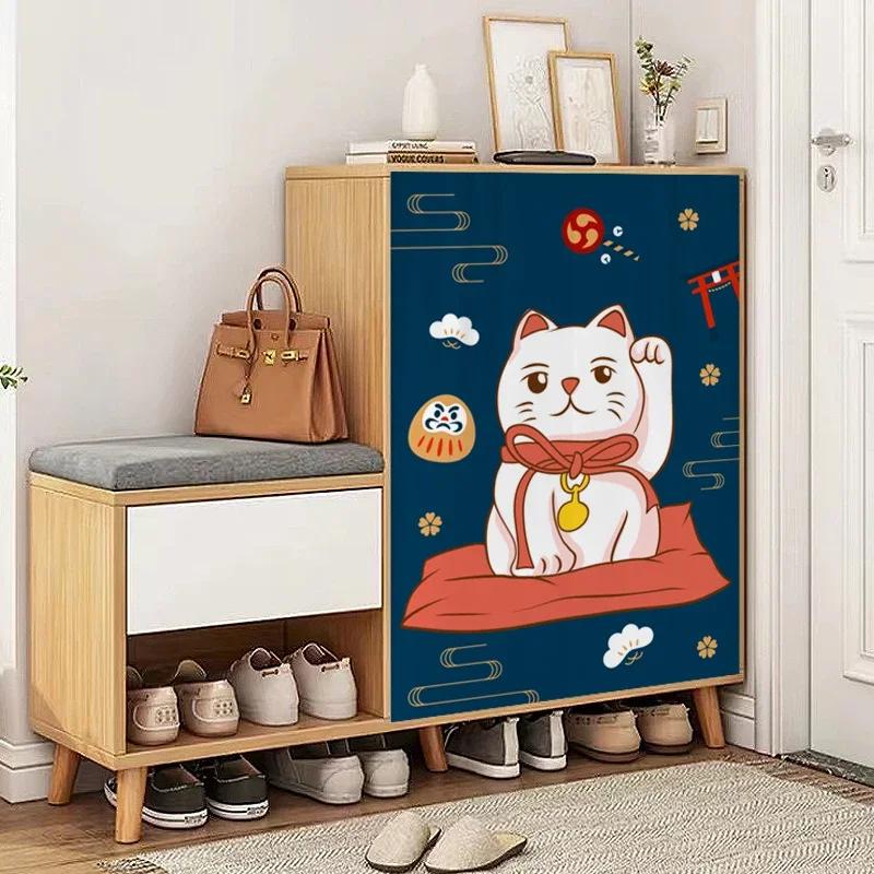 Cabinet Curtain for Kitchen Short Curtains Privacy Closet Cover Dust-Proof Under Sink Curtains for Small Kitchen Storage Room