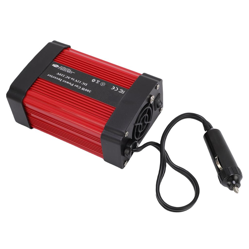 Inversor de Carro PD 24W QC 24W Interface de Carregamento Rápido Conversor de Energia para Carro Ventilador de Refrigeração Silencioso para Smartphones Tablets Laptops