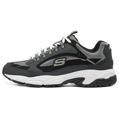Stamina Comfortable Versatile Shock Absorbing Height Increasing Low Top Dad Shoes Men Sneakers Blue Black 50988-NVBK