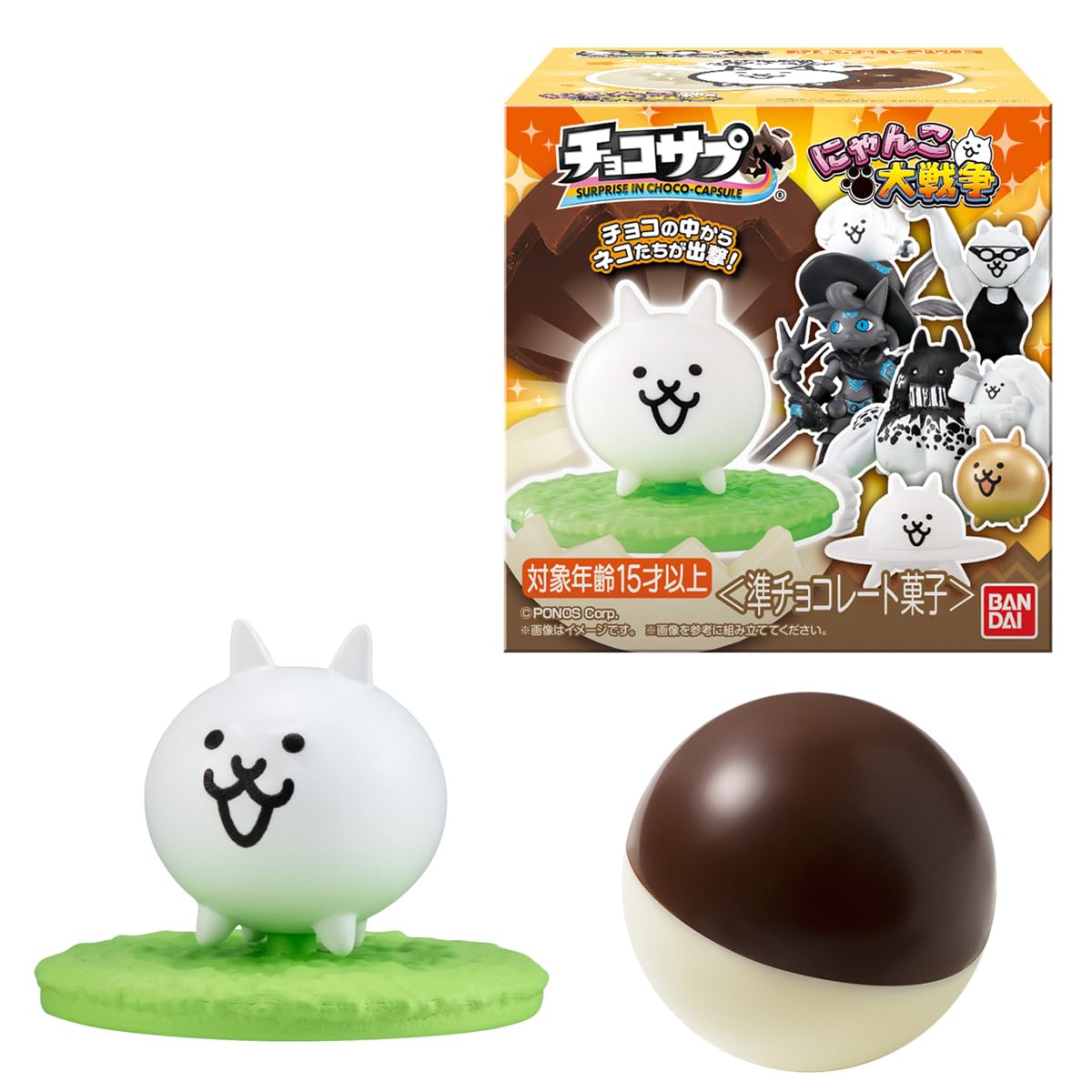 

BANDAI ChocoSap The Battle Cats Набор Конфетных Игрушек [Переиздание] Полу-Шоколад [Коробка 10]