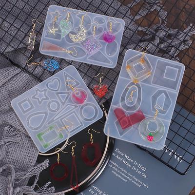 Silikon-Ohrringe, Halsketten-Anhänger, Harzform, DIY-Herstellung von Schmuck, Epoxid-Formverfahren