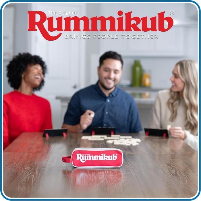 Jeu de société - goliath - rummikub compact original - rouge - voyage - a partir de 6 ans
