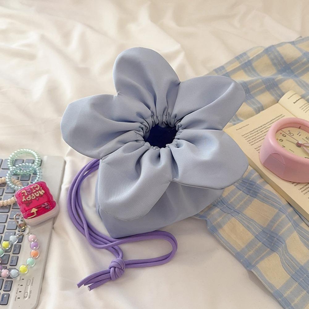 Korean Style Small Flower Bag Cute Canvas Shoulder Bag Literary Flower Handbag Women Style 4