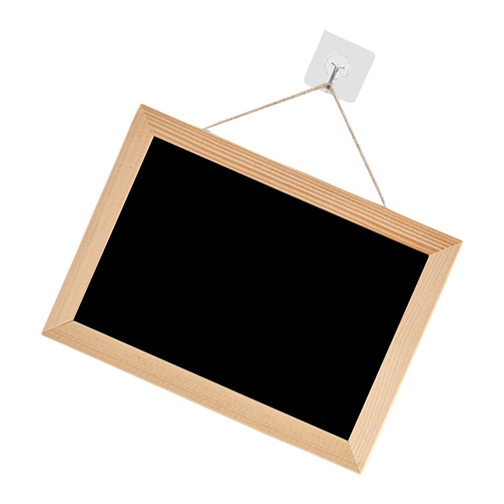 Hanging Chalkboard Double-Sided Blackboard Memo Board Writing Board Small Hanging Blackboard for Home Office Kitchen