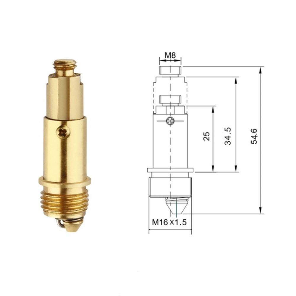 38MM Umyvadlová zátka Chromovaná Cvakací Pružinový šroub Vysoká kvalita