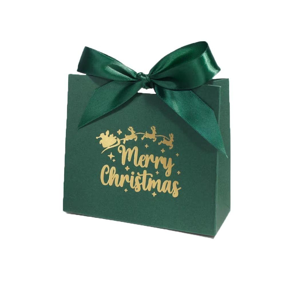 10 Pcs Festive 'Merry Christmas' Design Christmas Gift Boxes Gift Packaging Bags  Christmas Party