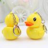 Model Doll Sound Light Keychain Cartoon LED Duck Keyring Yellow Duck Keychain  Children's Gifts