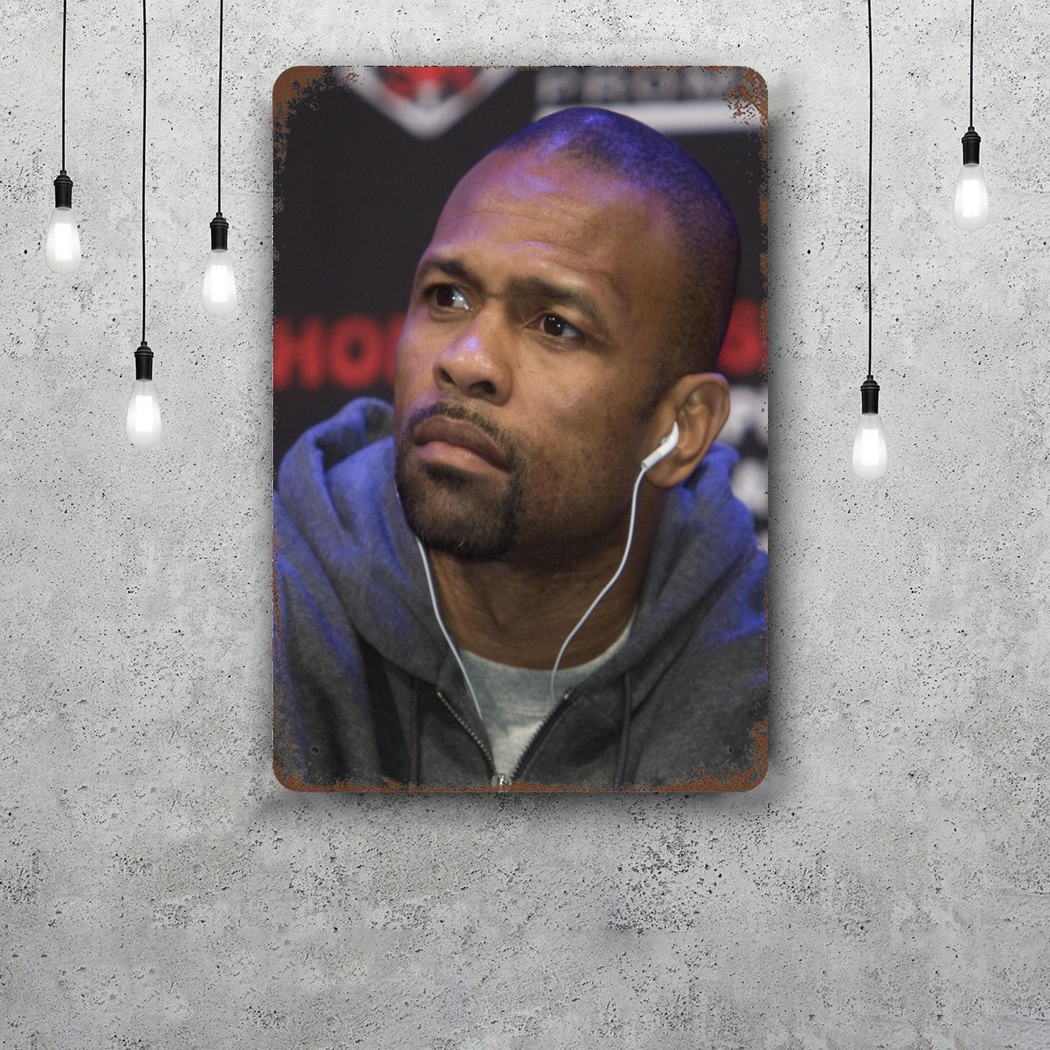 roy jones jr Retro Vintage Tin Sign Poster Decorative Plaque Metal Plate Wall Decor 20x30cm(7.8x11.8inch)