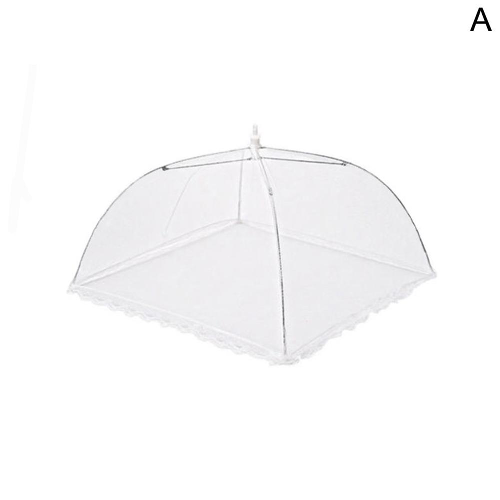 

Large pop-up white mesh food cover tent - foldable and washable suitable for outdoor picnics barbecues and parties Accessaries