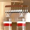 Closet Organizer with 10 Clips - Space Saving Hanging Closet Organizer, Saving Hat Scarf Clothespins for Jeans Skirts Socks Pant Hangers with Clips