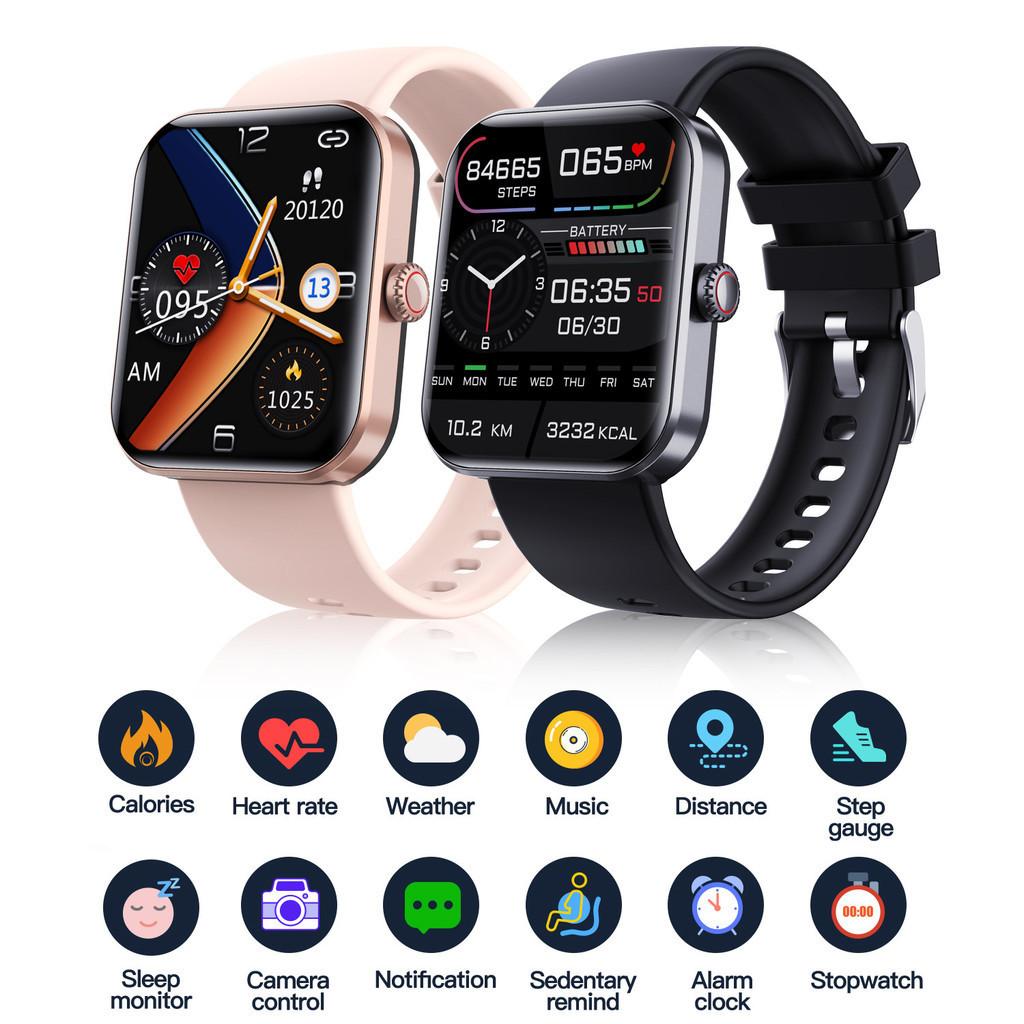 Sleek Fitness Smartwatch For Heart Rate Blood Oxygen And Blood Pressure Monitoring