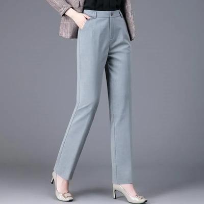 Danmo Elegante Slim Fit Büroanzughose für Damen, klassische gerade Hose, für Damen, Business, Vintage, formelle Arbeit, Bleistifthose