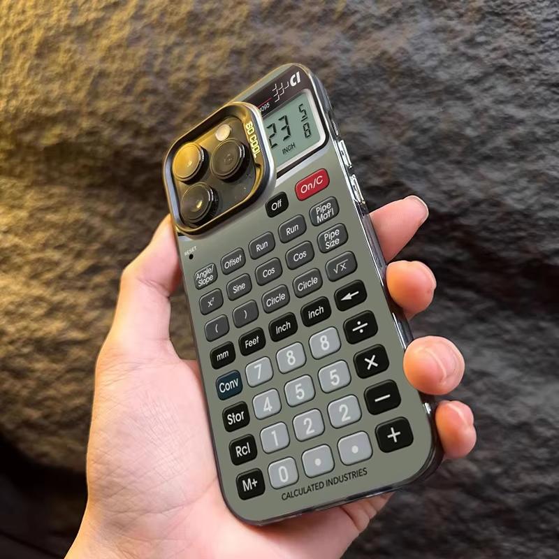 Unique Funny Stylish Calculator Pattern Phone Case For IPhone 17 16 15 Plus 14 Pro Max 13 12 11 Shockproof Back Anti-drop Cover