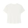 FILA White Fashion Classic Simple Basic Trendy Casual Versatile Comfortable Slim Knit Short Sleeve T-Shirt Women tops Cloud-White F11W623121FWT