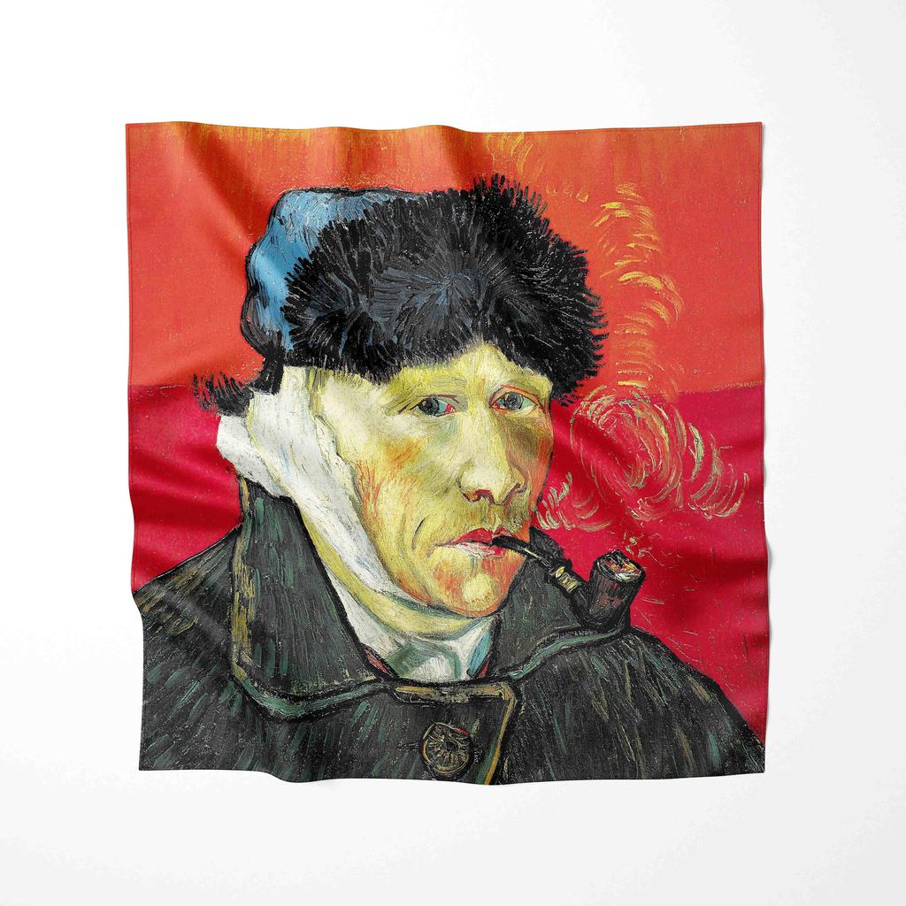 Luxury Brand Women Fashion Oil Painting Scarf  Silk Shawls Scarves Summer Lady Bandanas Foulard Hijab Scarfs For Ladies