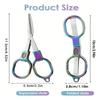 Foarfece din Oțel Inoxidabil pentru Broderie, Lucru de Mână, Cusut, Pliabile, pentru Linie de Pescuit, Unelte de Cusut, Accesorii de Bucătărie