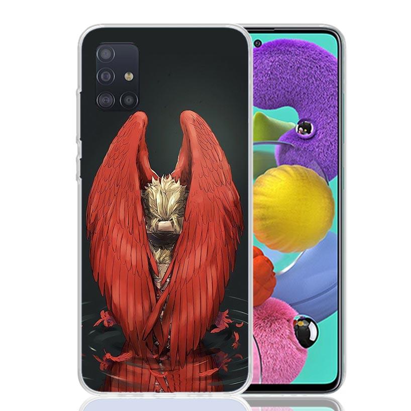 Hawks MHA My Hero A-Academy Phone Case For Samsung Galaxy A52 A32 A22 A12 A02S A50S A30S A51 A31 AA71 Note 20 Ultra 10 S10 Plus