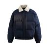 Lamb wool fur collar cotton clothes men's and women's winter loose casual retro couple's tooling cotton-padded coat