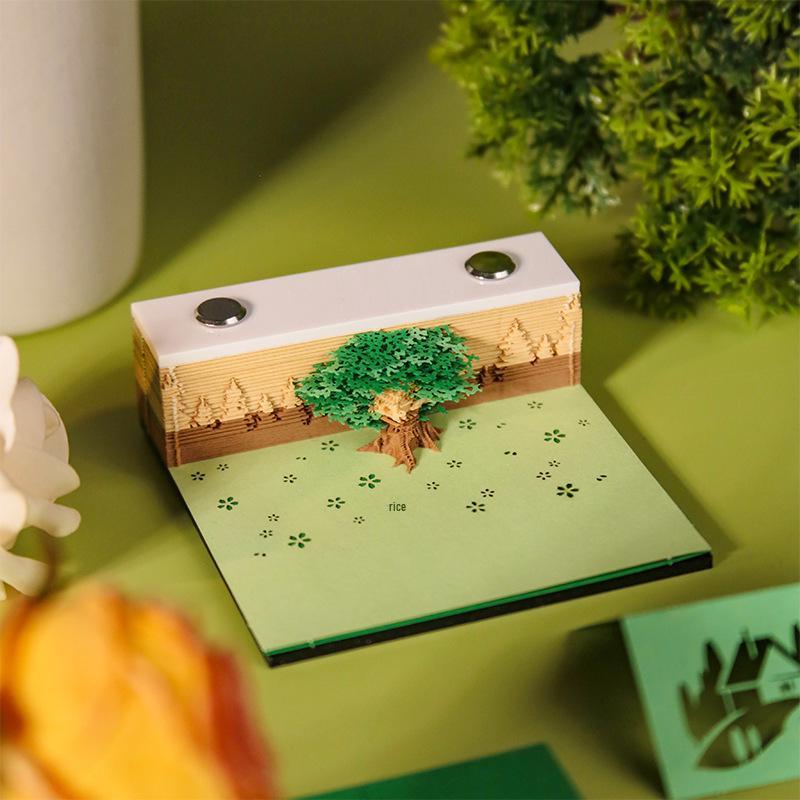 

Панорамний 3D відривний календар Будиночок на дереві 2026: Креативна настільна скульптура та блокнот для записів