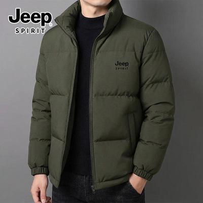 JEEP SPIRIT Men's Winter Padded Stand-Collar Jacket