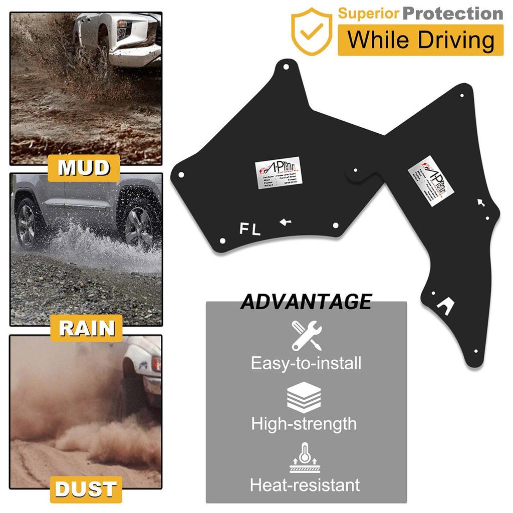 4pcs Inner Fenders Liner Guard for Toyota Landcruiser Prado 120 150 2003-2020
