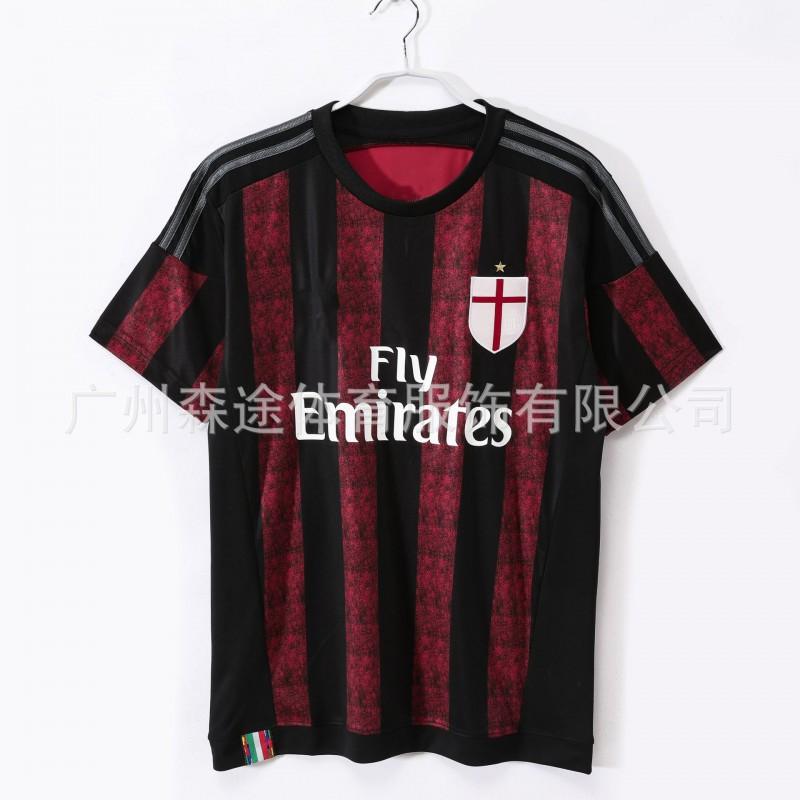 Vintage Football Jersey Short Sleeve Retro Soccer Shirt Men AC Milan Inter Roma Juventus